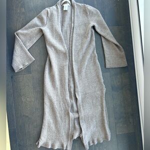 Max Studio Taupe Merino Wool Cardigan Size XS